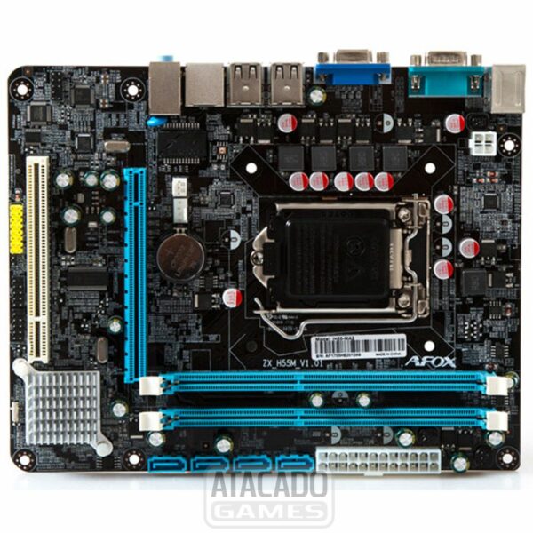 Placa Mãe Afox H55 IH55MA4 / Soquete 1156 / DDR3 BBinfoRJ Computadores Placa Mãe Afox H55 IH55MA4 / Soquete 1156 / DDR3 BBinfoRJ Computadores